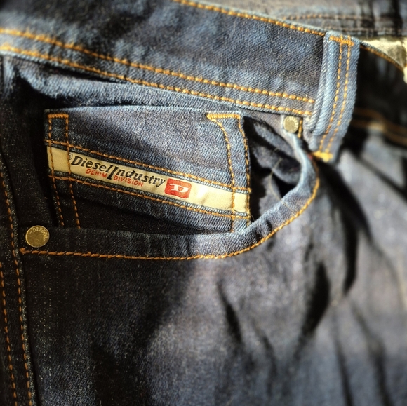 Diesel Larkee Regular Straight Jeans W34 L32 | Dark Wash 1 Of 2 Pair Avbl-NWOT - Picture 3 of 6